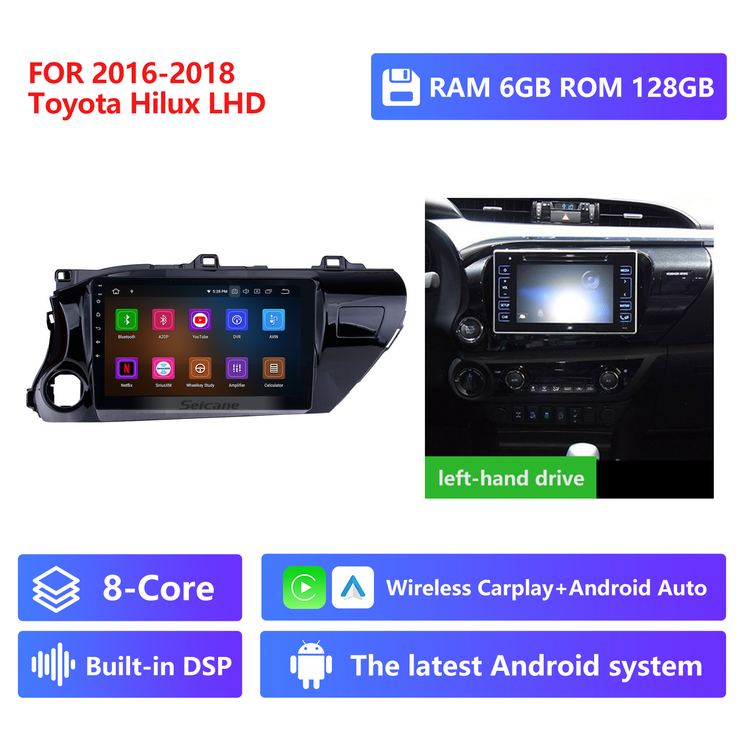RAM 6G,ROM 128G,LHD