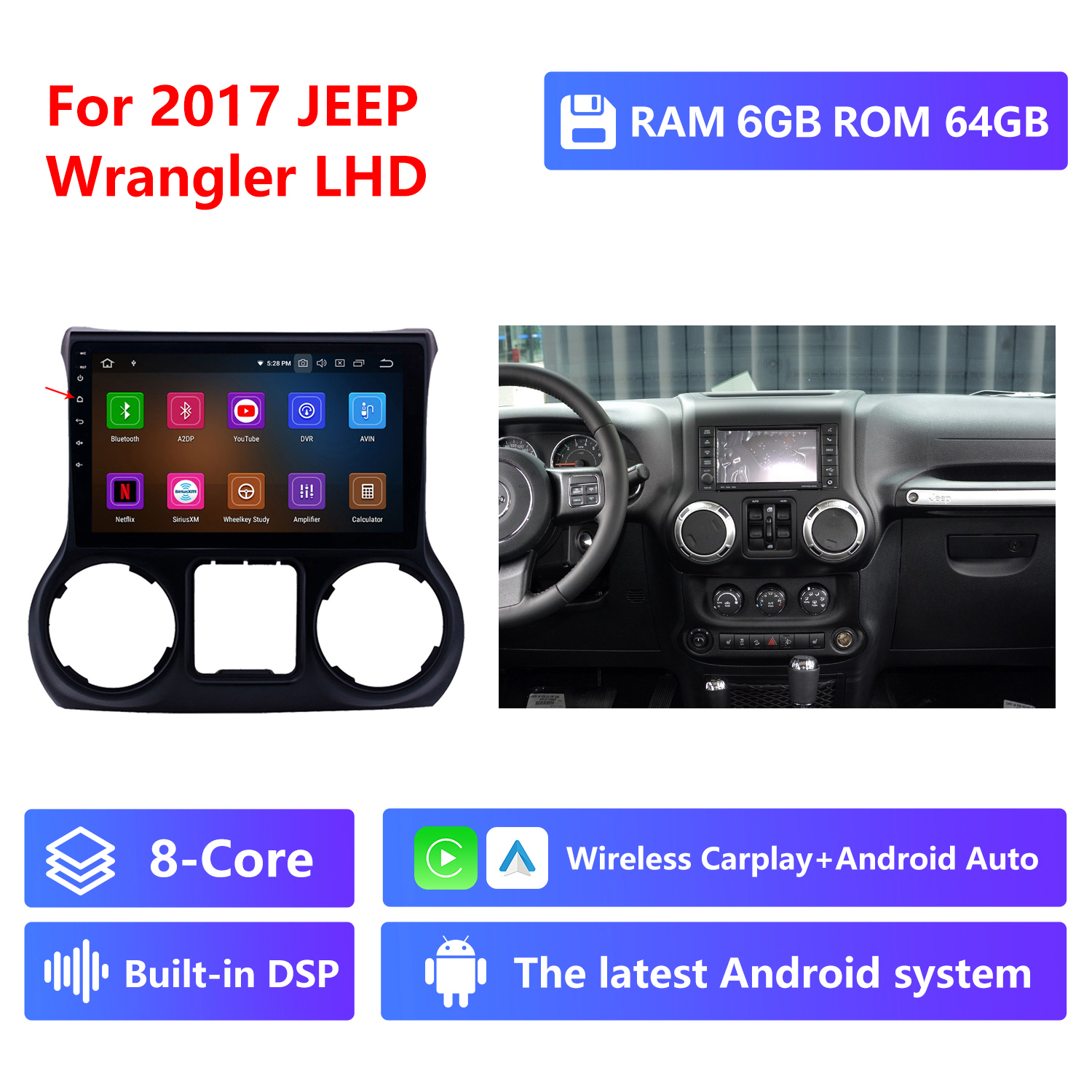 LHD,2017 year,RAM 6G,ROM 64G