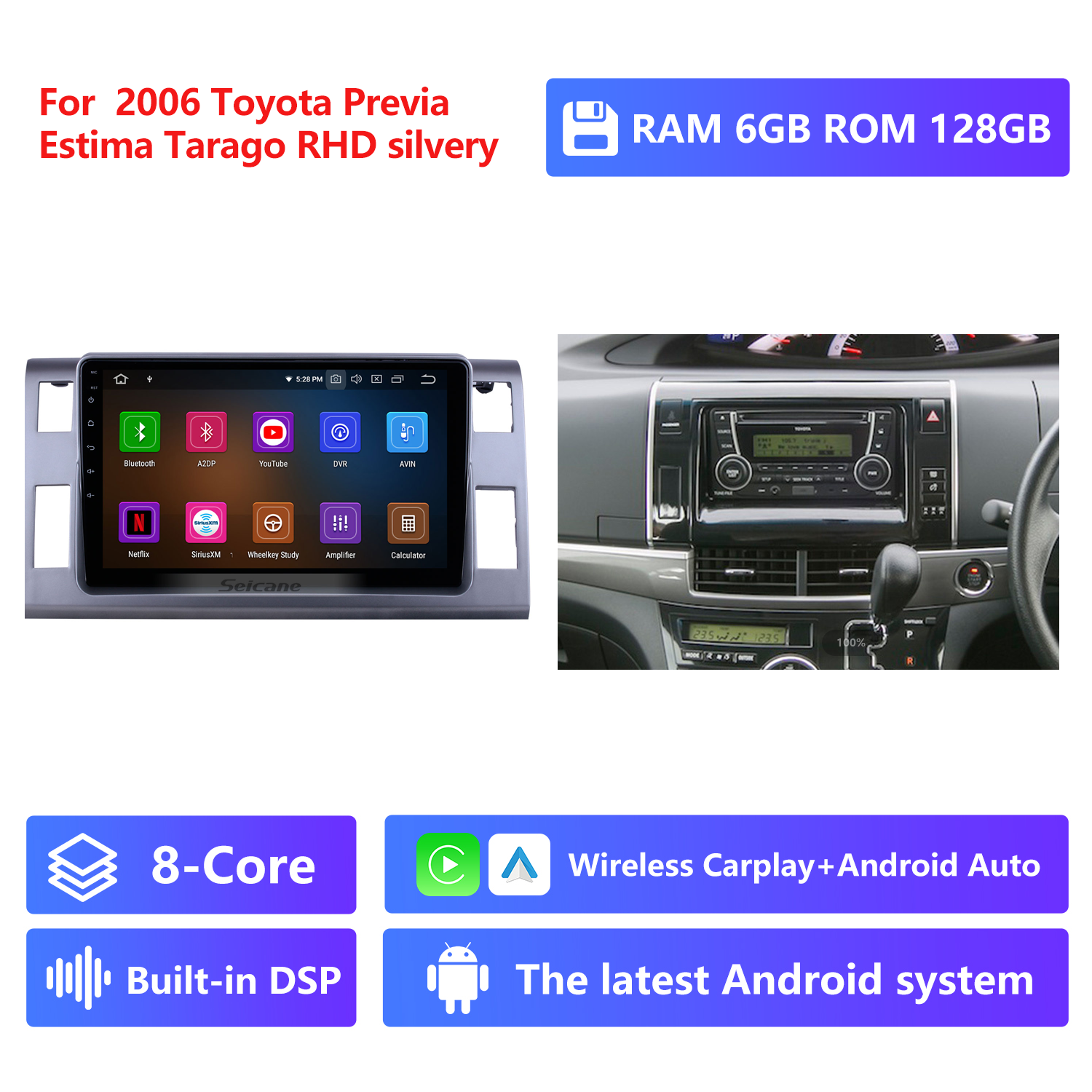 RAM 6G,ROM 128G,Silver,RHD
